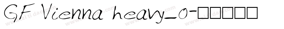 GF Vienna heavy_0字体转换
